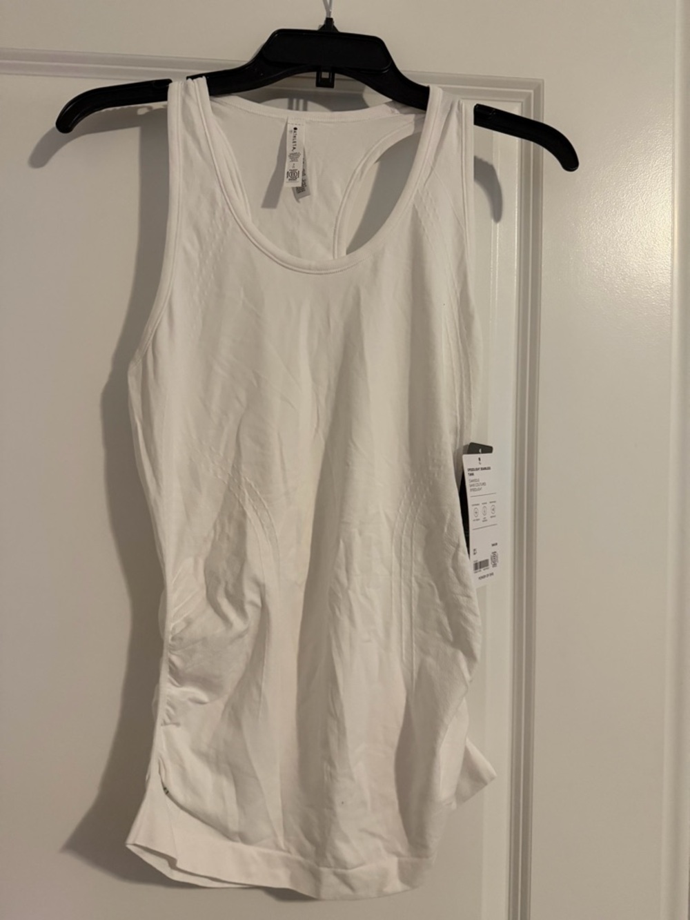 NWT Athleta White Racerback Performance Tank